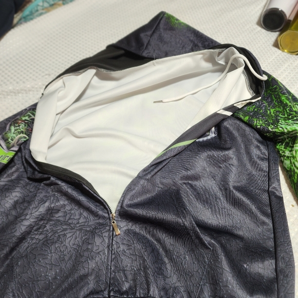 HARRY POTTER EUC SZ XL SLYTHERIN FULL ZIP SWEATSHIRT JACKET COAT - Picture 6 of 10